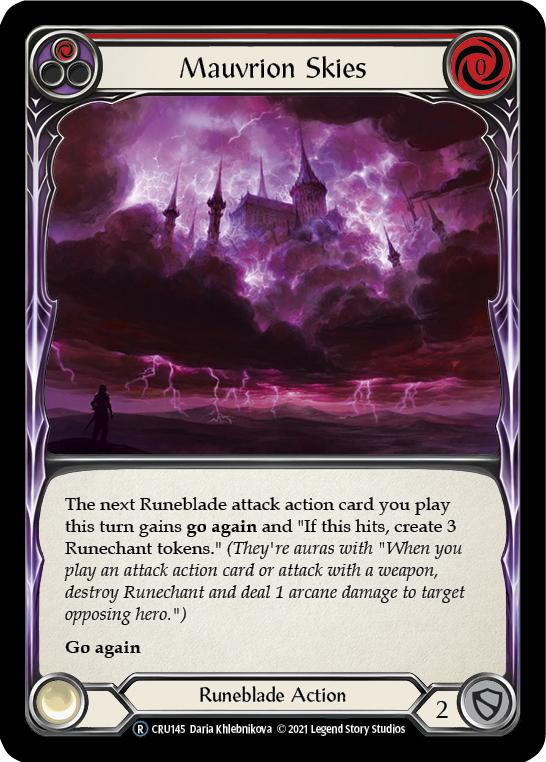 Mauvrion Skies (Red) (CRU145) [Crucible of War]