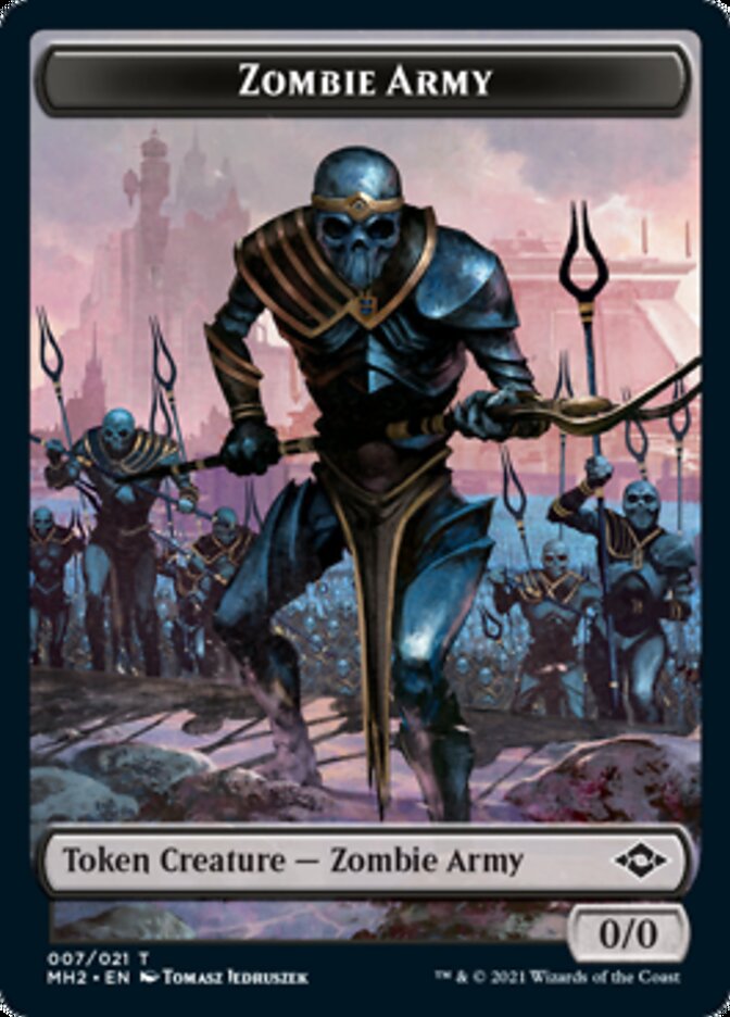 Clue (015) // Zombie Army Double-Sided Token (15 // 7) [Modern Horizons 2]