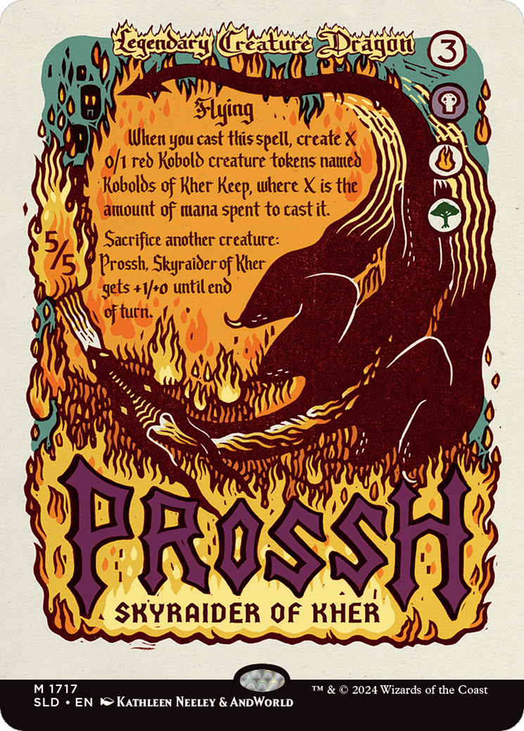 Prossh, Skyraider of Kher (Rainbow Foil) (1717) [Secret Lair Drop Series]