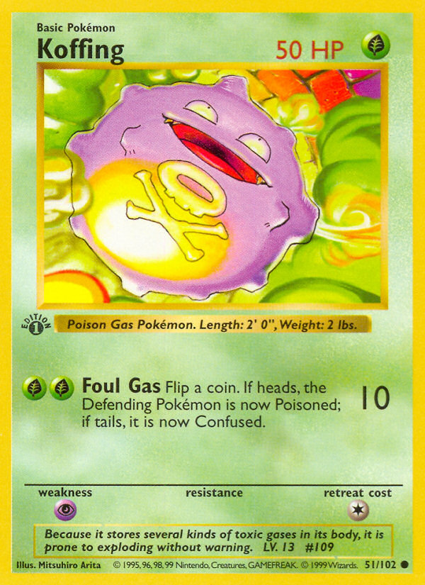 Koffing (051/102) [Base Set (Shadowless)]