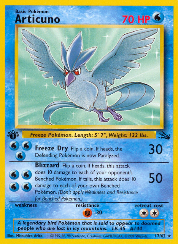 Articuno (17) (17/62) [Fossil]
