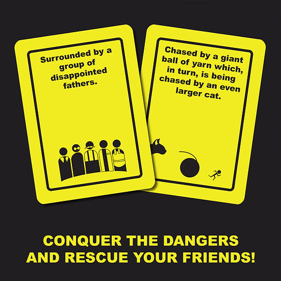 Danger The Game: The Party Card Game of Bizarre Dangers and Rescues