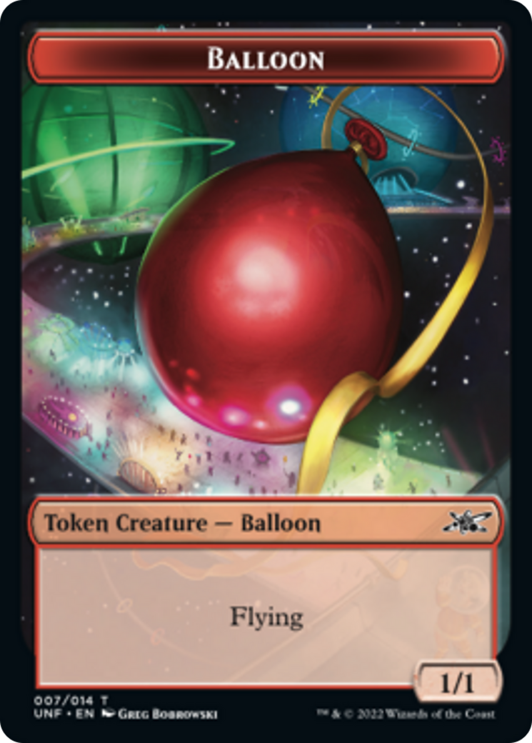 Squirrel // Balloon Double-sided Token [Unfinity]