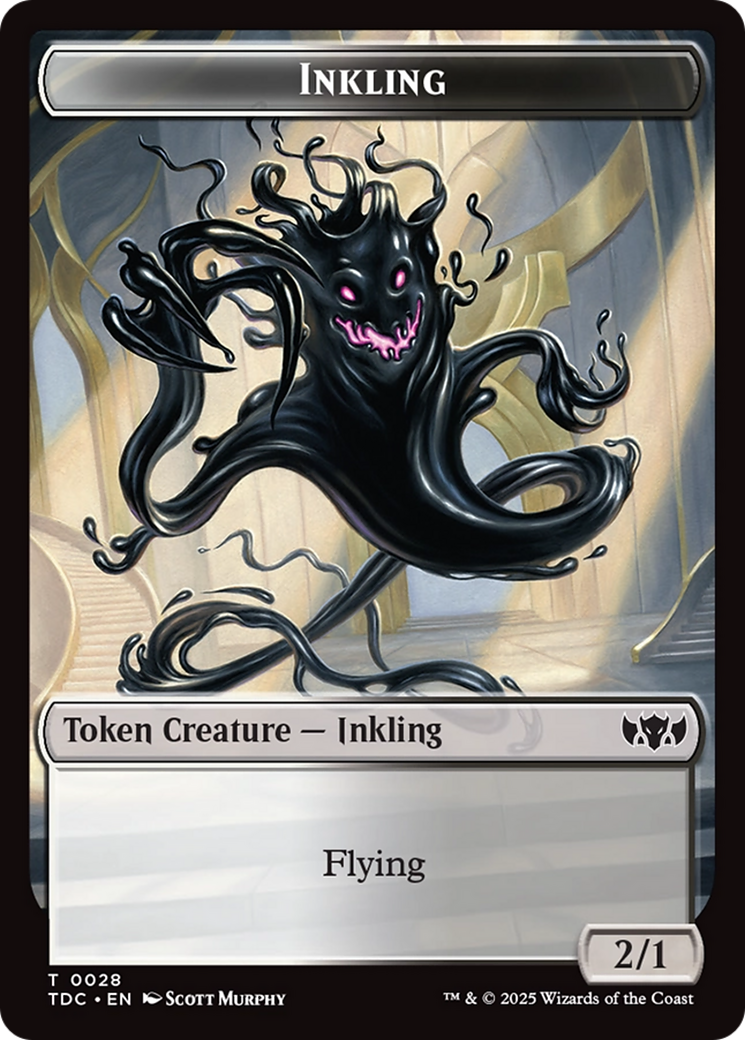 Inkling // Bird Double-Sided Token (28 // 2) [Commander: Tarkir: Dragonstorm]