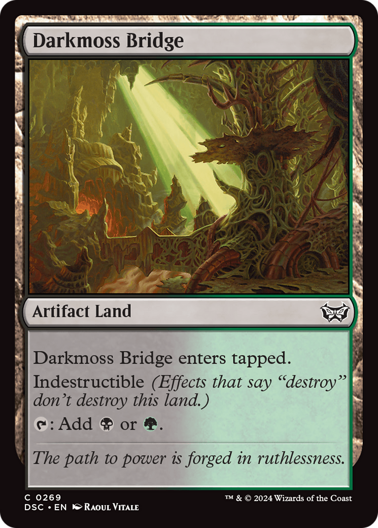Darkmoss Bridge (269) [Commander: Duskmourn: House of Horror]