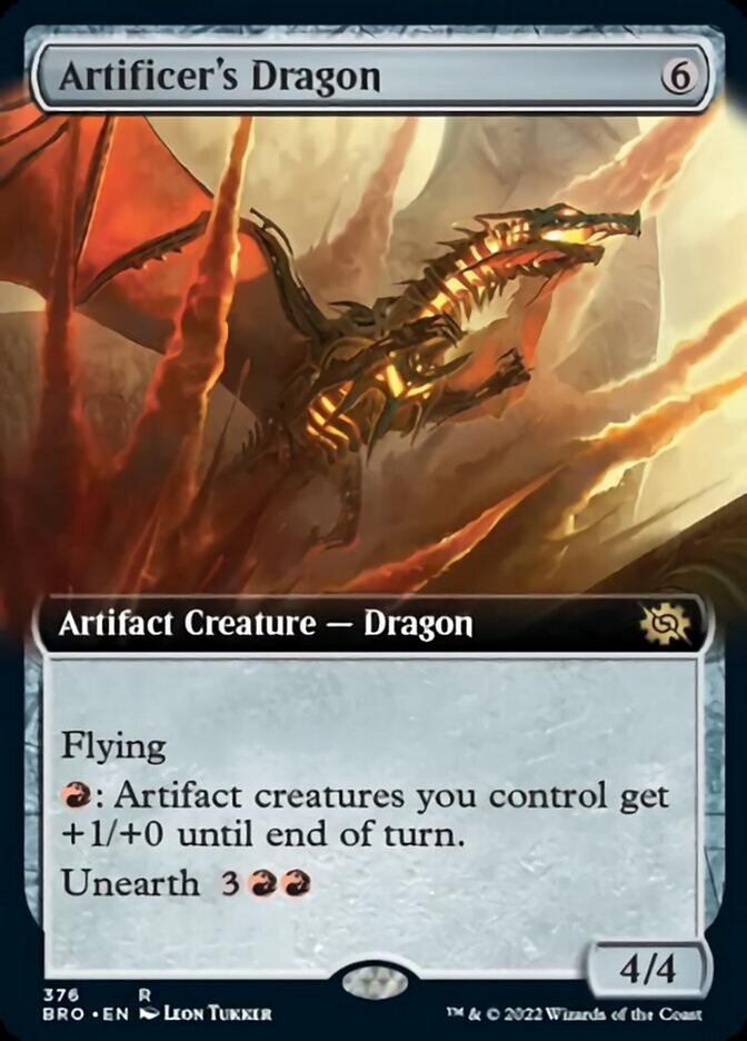 Artificer's Dragon (Extended Art) (376) [The Brothers' War]
