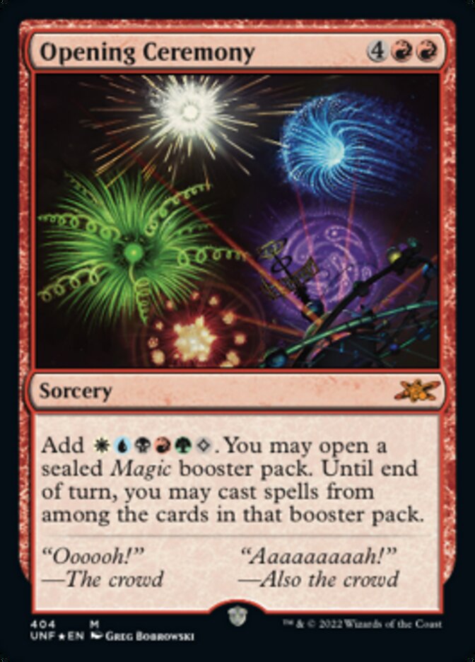 Opening Ceremony (Galaxy Foil) (404) [Unfinity]