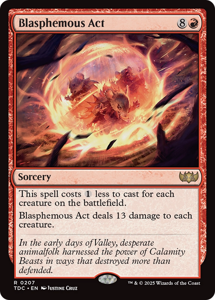 Blasphemous Act (207) [Commander: Tarkir: Dragonstorm]