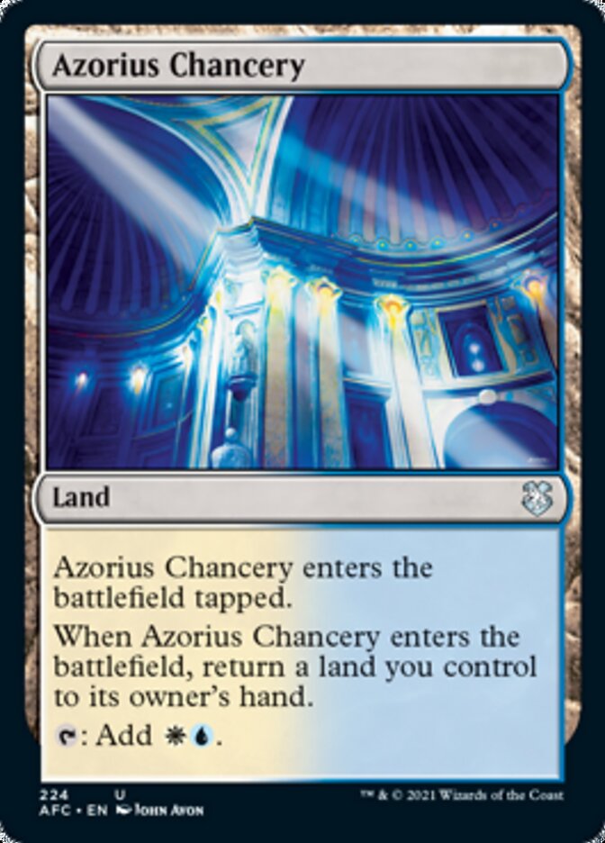 Azorius Chancery (224) [Commander: Adventures in the Forgotten Realms]