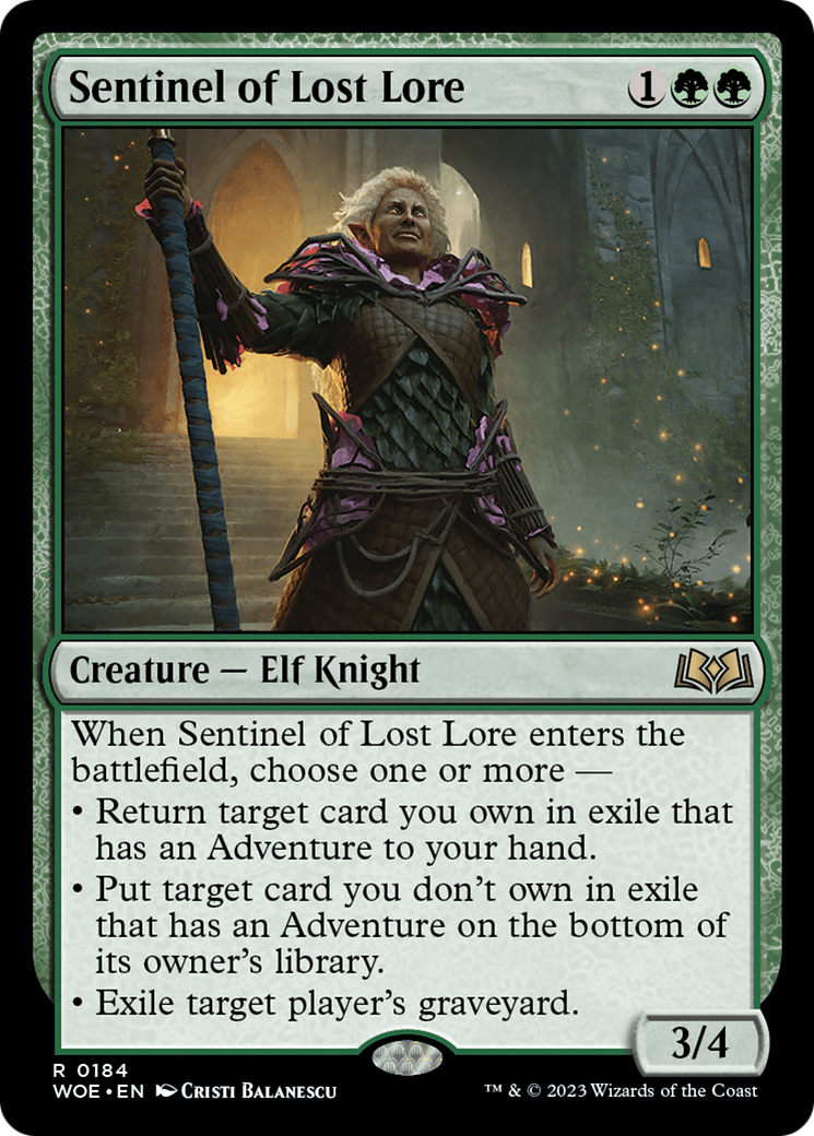 Sentinel of Lost Lore (184) [Wilds of Eldraine]