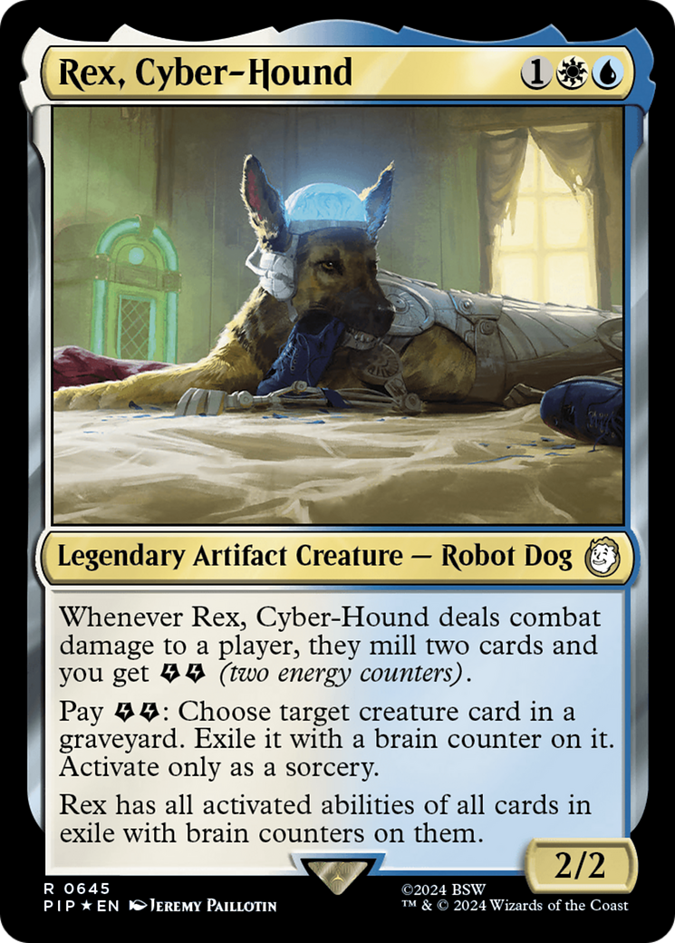 Rex, Cyber-Hound (Surge Foil) (645) [Universes Beyond: Fallout]