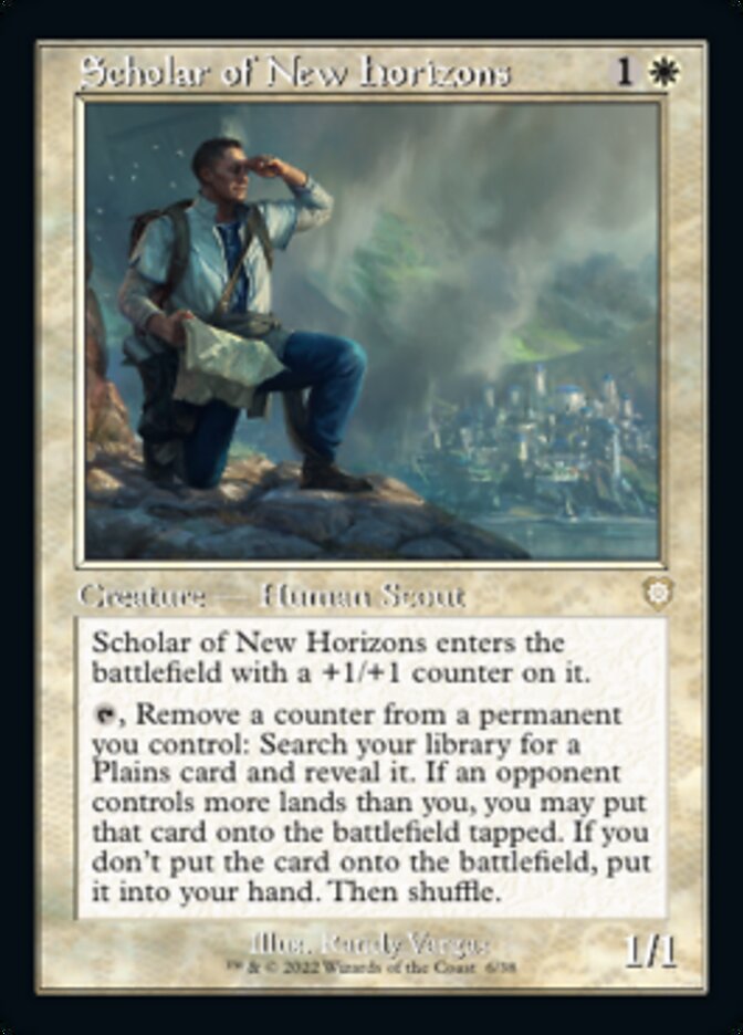Scholar of New Horizons (Retro Frame) (6) [Commander: The Brothers' War]