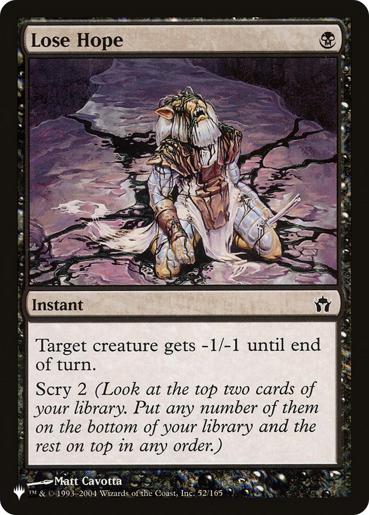 Lose Hope (52/165) [The List Reprints]