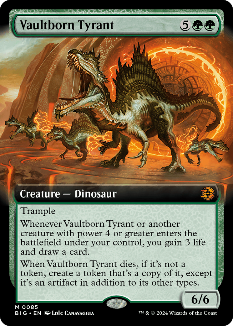 Vaultborn Tyrant (Extended Art) (85) [Outlaws of Thunder Junction: The Big Score]