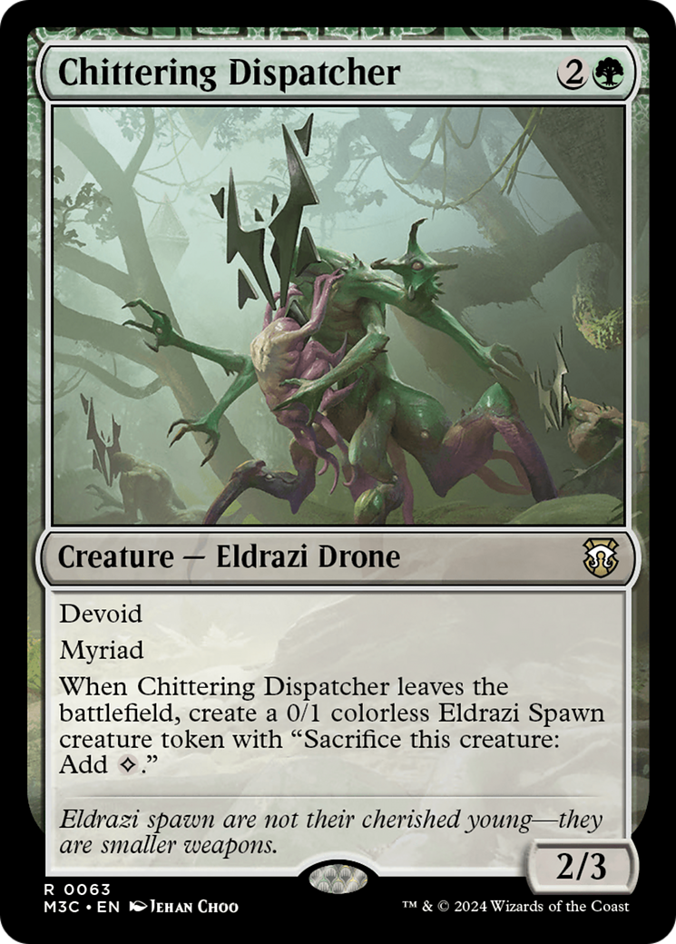 Chittering Dispatcher (Ripple Foil) (63) [Commander: Modern Horizons 3]