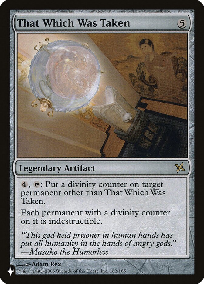 That Which Was Taken (162/165) [The List Reprints]