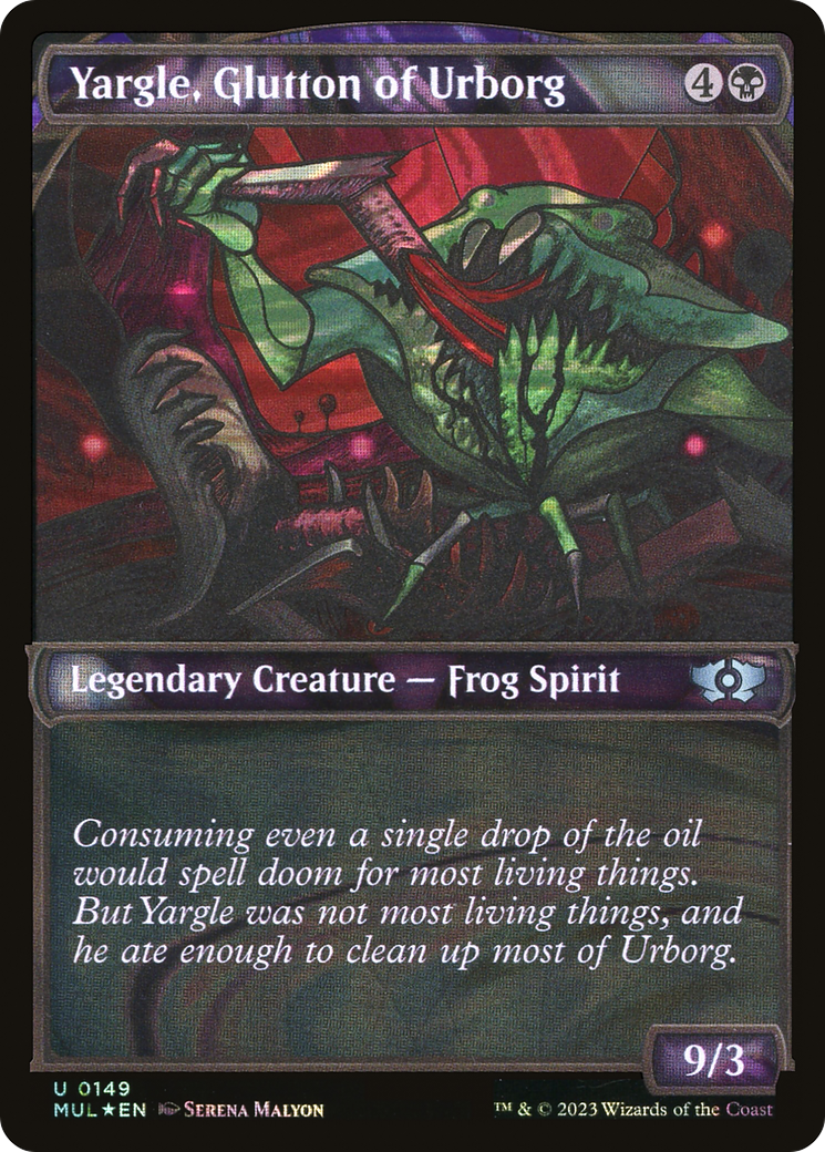 Yargle, Glutton of Urborg (Halo Foil) (149) [March of the Machine: Multiverse Legends]
