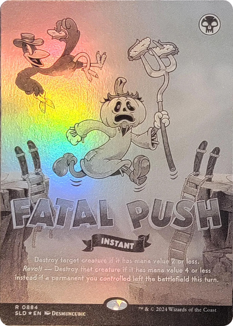 Fatal Push (0884) (Black & White Foil) (884) [Secret Lair Drop Series]