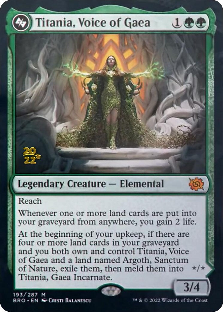 Titania, Voice of Gaea (193) [Prerelease Cards]