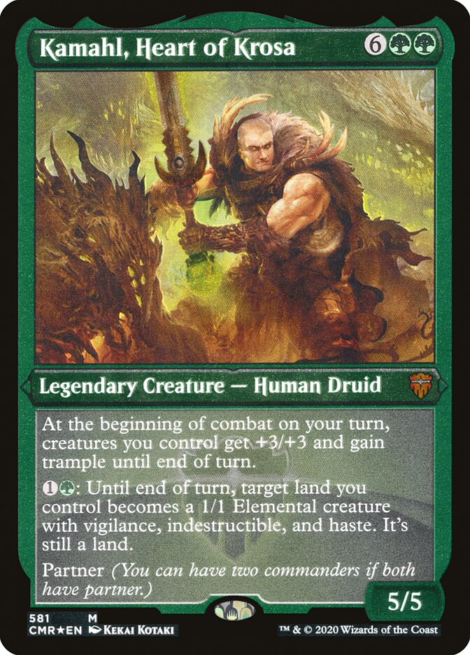 Kamahl, Heart of Krosa (Foil Etched) (581) [Commander Legends]