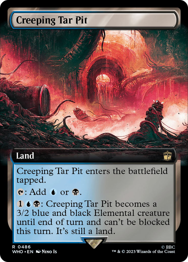 Creeping Tar Pit (Extended Art) (486) [Universes Beyond: Doctor Who]