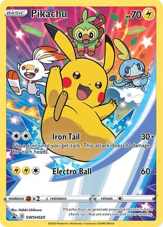 Pikachu - SWSH020 (SWSH020) [SWSH: Sword & Shield Promo Cards]
