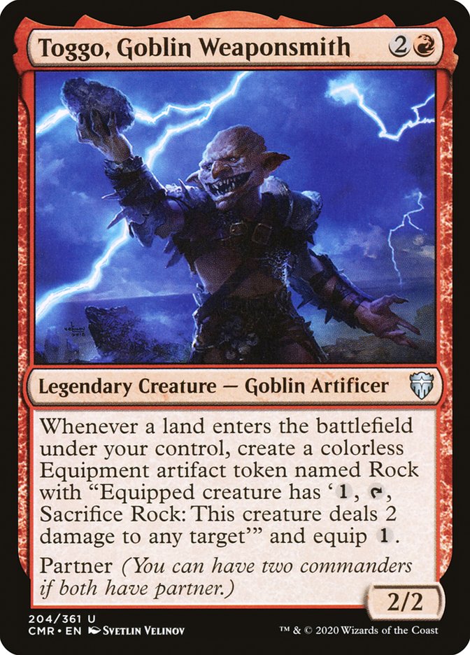 Toggo, Goblin Weaponsmith (204) [Commander Legends]