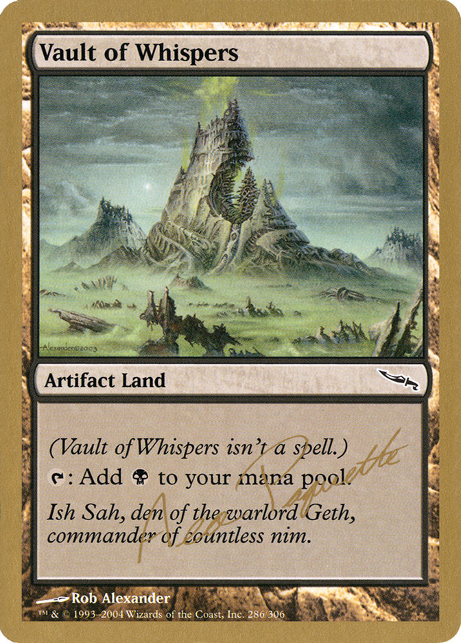 Vault of Whispers - 2004 Aeo Paquette (MRD) [World Championship Decks]