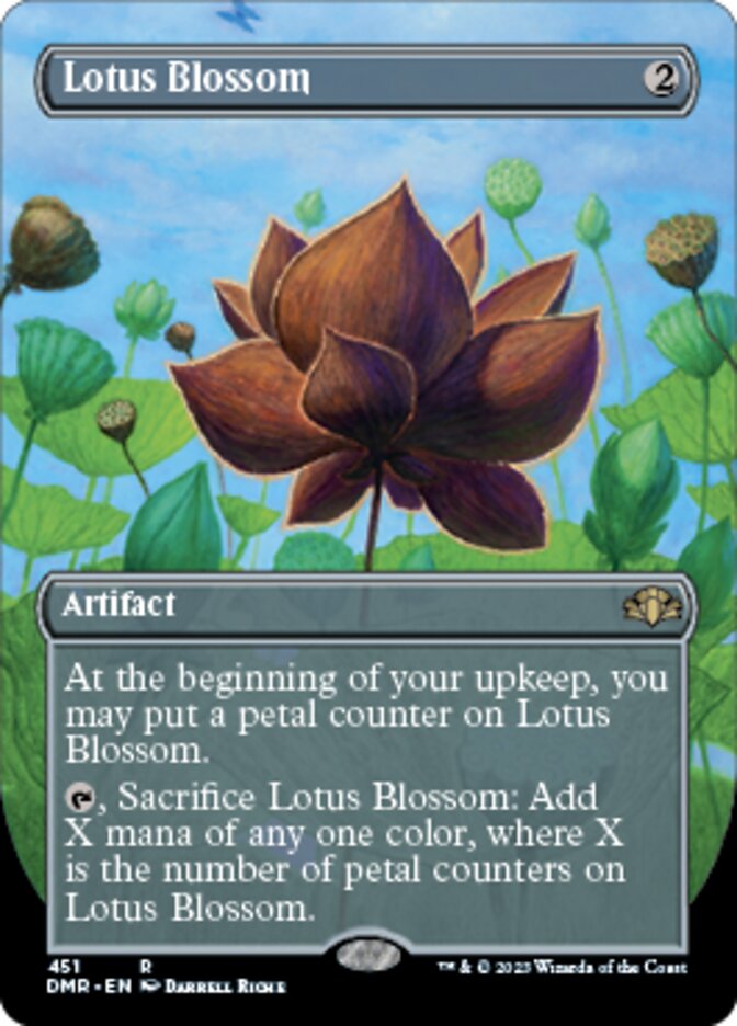 Lotus Blossom (Borderless) (451) [Dominaria Remastered]