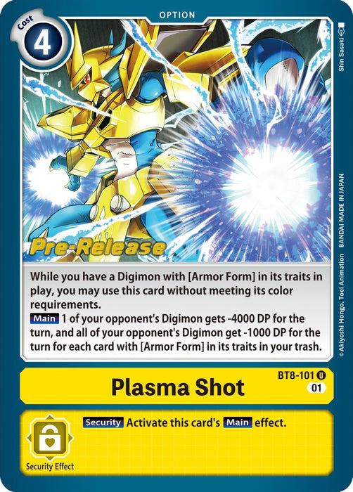 Plasma Shot [BT8-101] [New Awakening Pre-Release Cards]