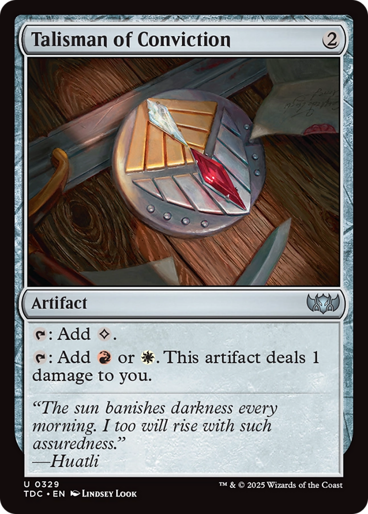 Talisman of Conviction (329) [Commander: Tarkir: Dragonstorm]