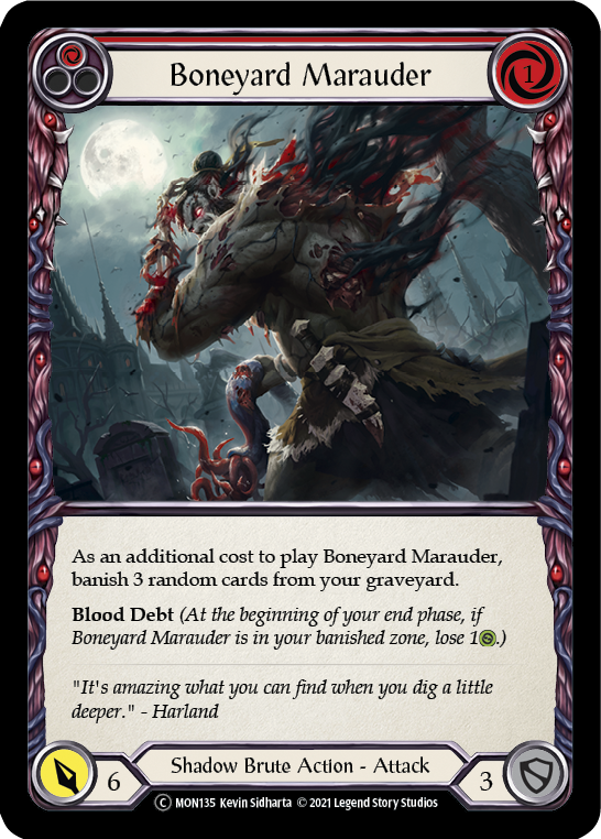 Boneyard Marauder (Red) (MON135) [Monarch]