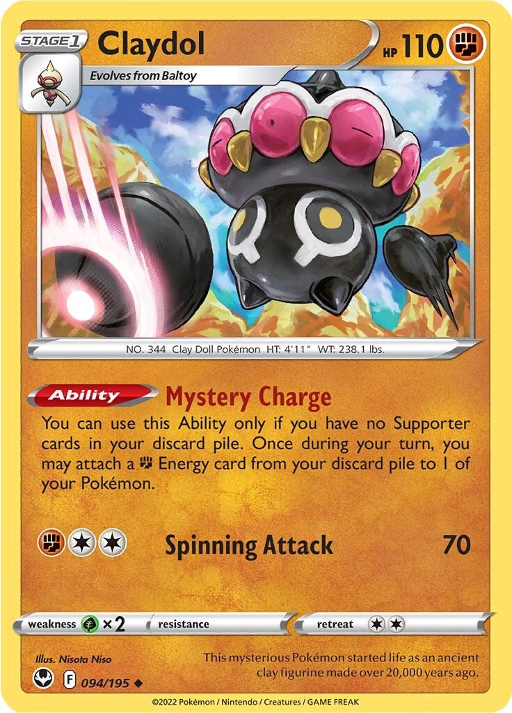 Claydol (094/195) [SWSH12: Silver Tempest]