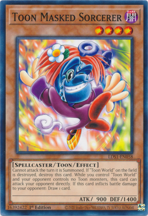 Toon Masked Sorcerer (LDS1-EN058) [Legendary Duelists: Season 1]
