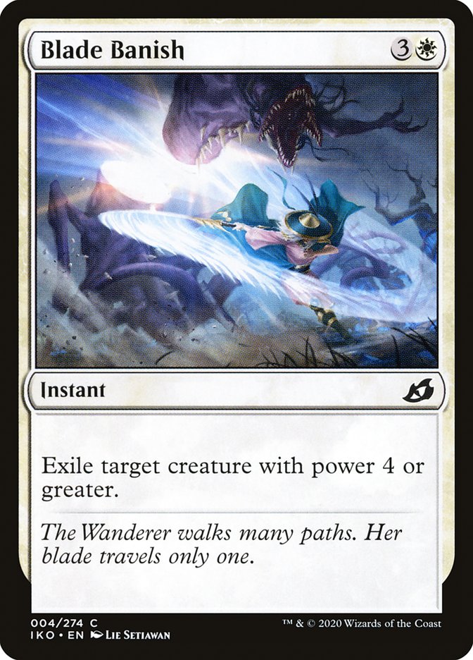 Blade Banish (4) [Ikoria: Lair of Behemoths]
