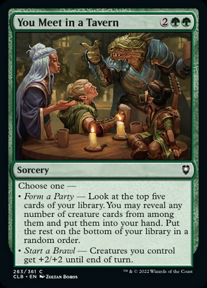 You Meet in a Tavern (263) [Commander Legends: Battle for Baldur's Gate]