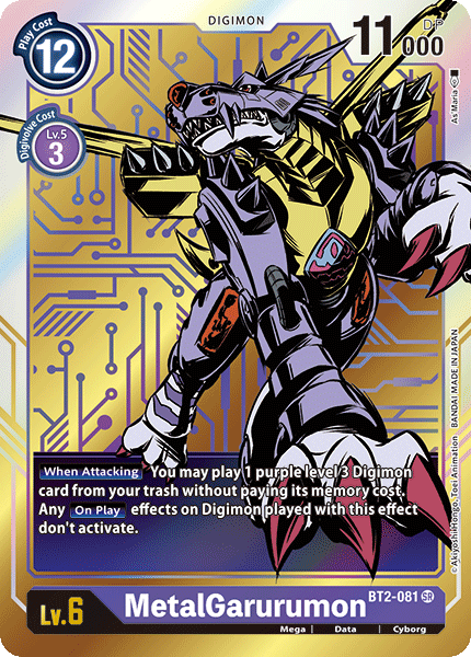 MetalGarurumon - BT2-081 (Alternate Art) (BT2-081 SR) [Release Special Booster 1.0]