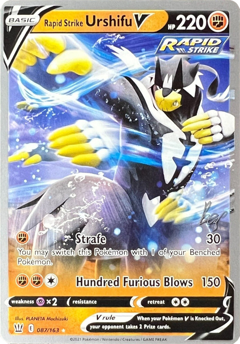 Rapid Strike Urshifu V - 2022 (Sebastian Lashmet) (087/163) [World Championship Decks]