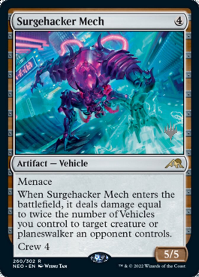 Surgehacker Mech (260) [Promo Pack: Kamigawa: Neon Dynasty]
