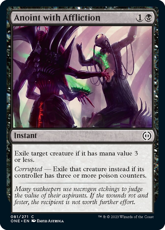 Anoint with Affliction (81) [Phyrexia: All Will Be One]