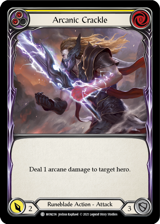 Arcanic Crackle (Yellow) (MON236) [Monarch]