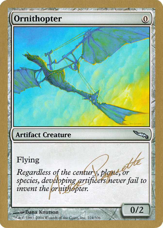 Ornithopter - 2004 Aeo Paquette (MRD) [World Championship Decks]