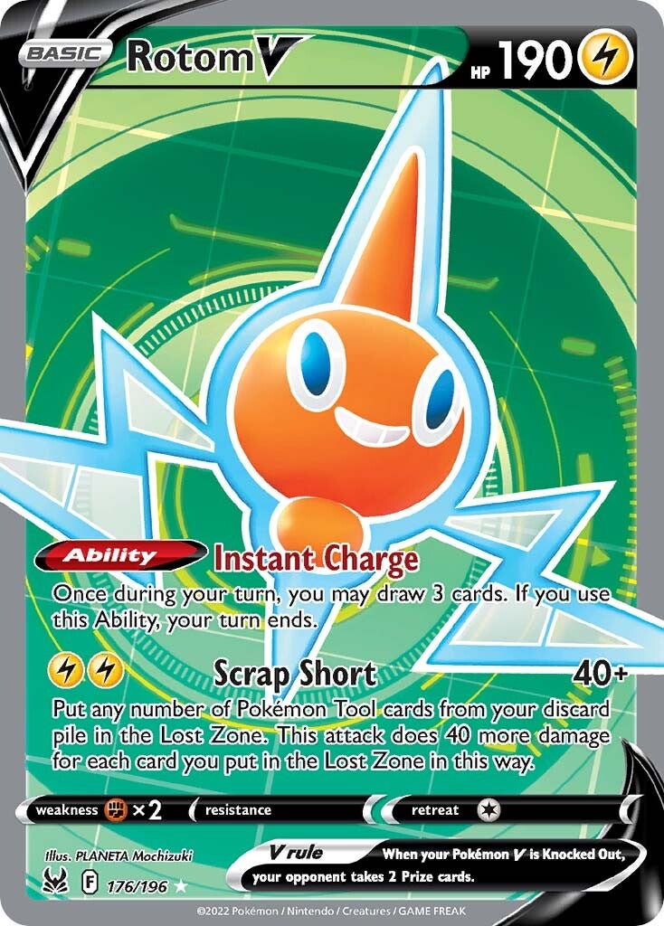Rotom V (Full Art) (176/196) [SWSH11: Lost Origin]