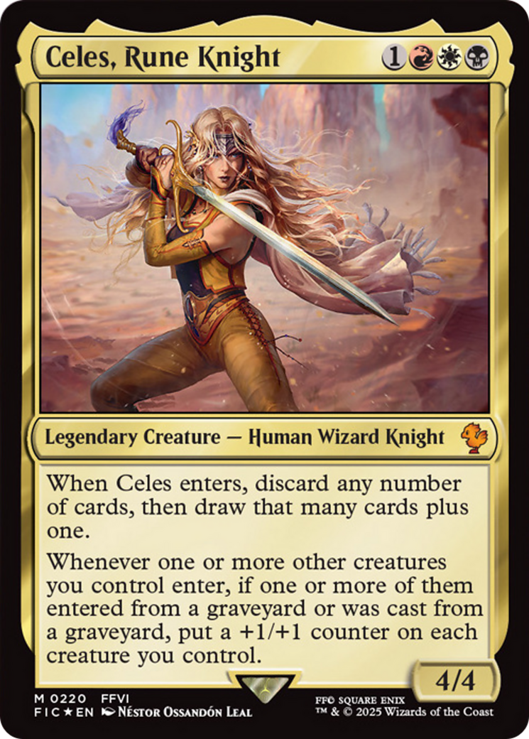 Celes, Rune Knight (Surge Foil) (220) [Commander: FINAL FANTASY]