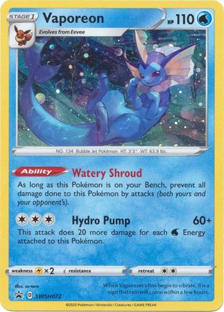 Vaporeon - SWSH072 (SWSH072) [SWSH: Sword & Shield Promo Cards]