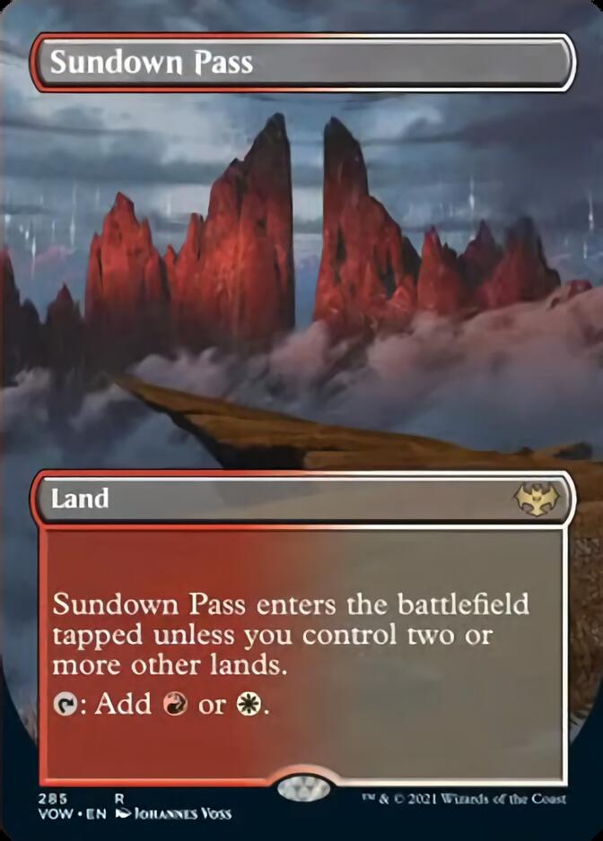 Sundown Pass (Borderless) (285) [Innistrad: Crimson Vow]