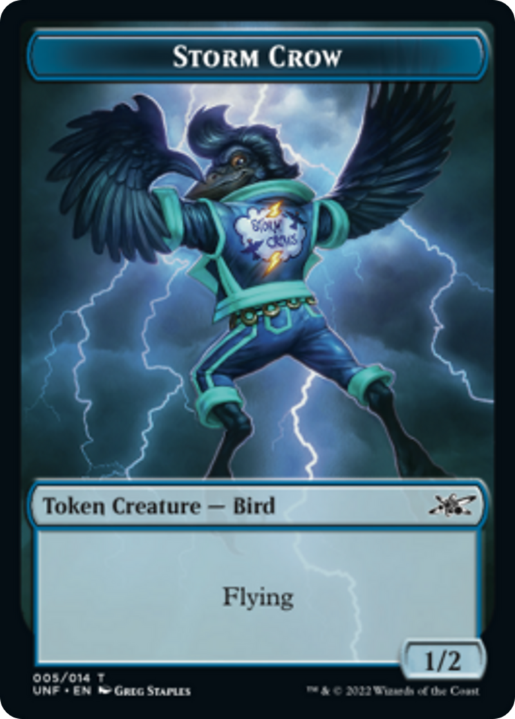 Squirrel // Storm Crow Double-sided Token [Unfinity]