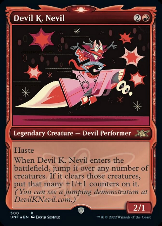 Devil K. Nevil (Showcase) (Galaxy Foil) (500) [Unfinity]