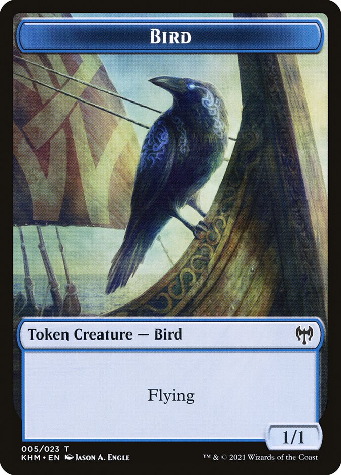 Treasure // Bird Double-Sided Token (19 // 5) [Kaldheim]