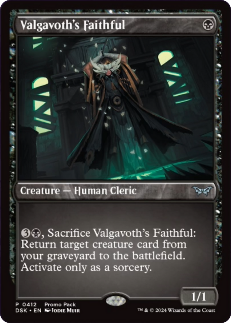 Valgavoth's Faithful (412) [Promo Pack: Duskmourn: House of Horror]